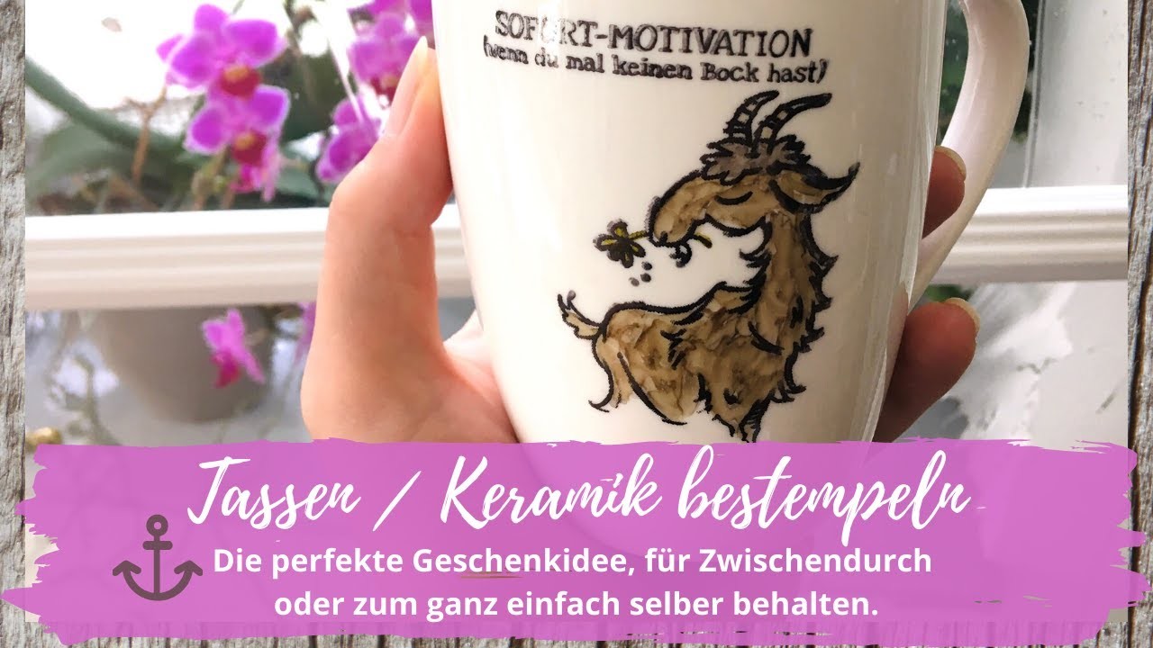 ⚓️ DIY - Tassen. Geschirr bestempeln - eine tolle Geschenkidee mit den Produkten von Stampin’Up!