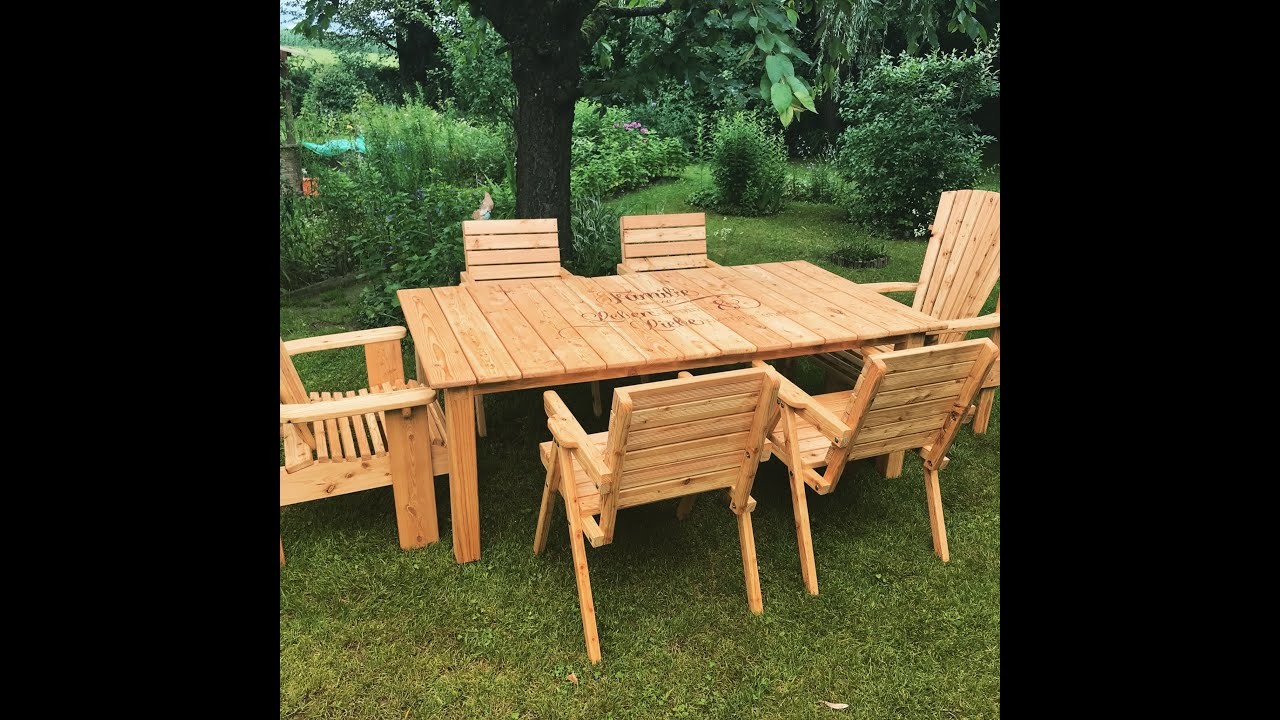 Gartengarnitur - Gartenmöbel DIY - Geschenk für unsere Eltern