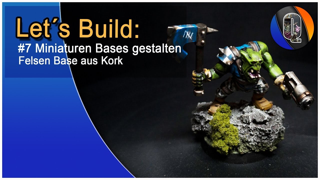 How to Build: Fels aus Kork für Tabletop Miniaturen - Tutorial - Quayjin