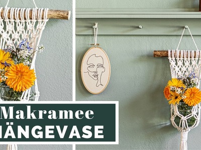 Makramee Hängevase & Blumenampel | DIY SOMMERDEKO | MAKRAMEE TUTORIAL | muckout.de