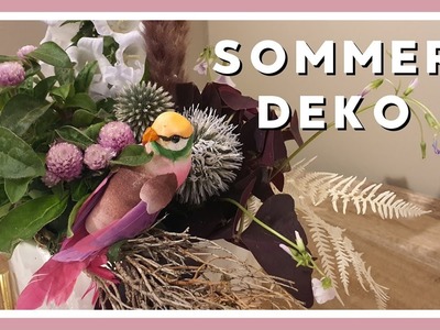 SOMMERDEKO mit Campanula für den Tisch I DEKO DIY IDEE I KatisWeltTV
