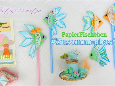 #ZusammenBasteln ????  PapierFische falten ???? Fische basteln  CraftUpdate Nadelkissen ChristineCreativ