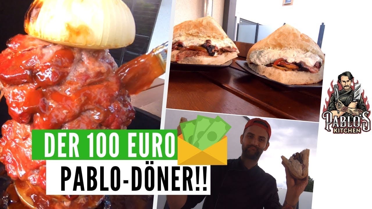 100€ Pablo-Döner vom Grill! | bester Döner auf Youtube | Pablo's Kitchen