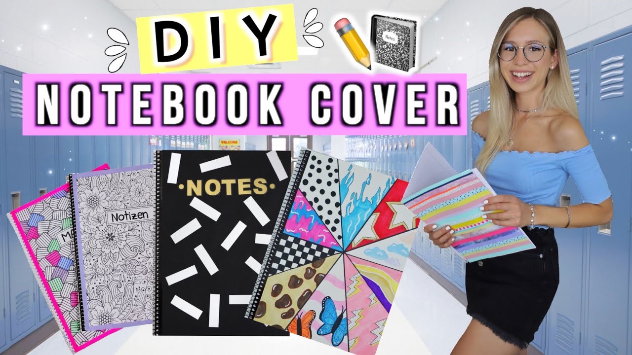 BACK TO SCHOOL DIY NOTEBOOK COVER ✏️ DIY School Supplies 2020 Deutsch - Cali Kessy