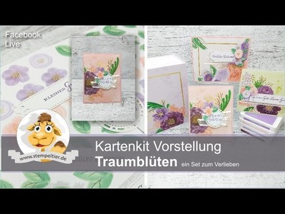 Karten basteln mit dem Kartenset Traumblüten