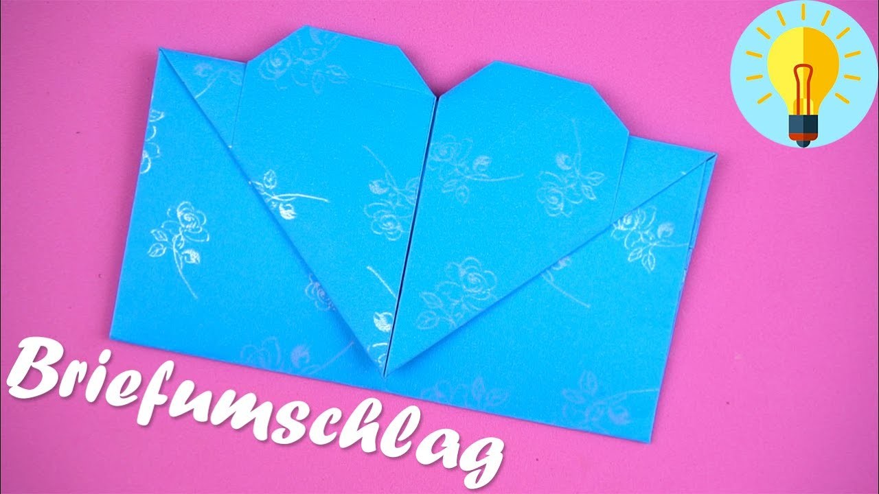 Origami Briefumschlag falten | Briefumschlag basteln mit Papier Din A4 | DIY Bastelideen