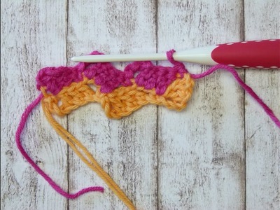 Versetzte Blöcke häkeln Teil 2