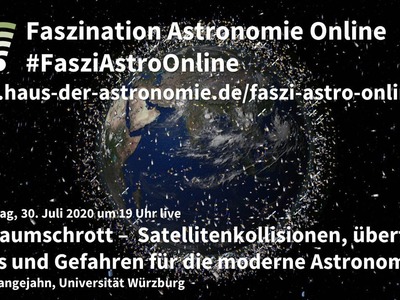 Weltraumschrott: Marcus Langejahn bei Faszination Astronomie Online