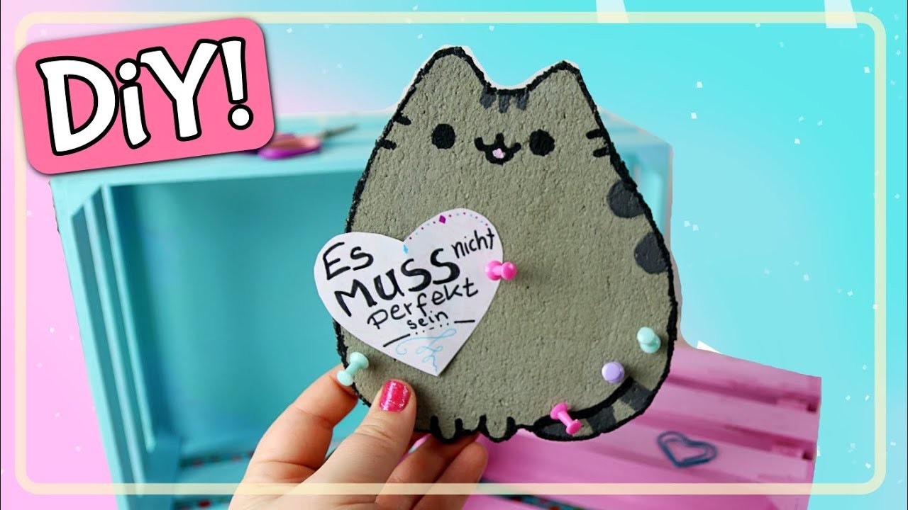 Chiisai DiY : Pusheen Pinnwand selber machen ???? Einfache Bastelidee ???? günstige DiY Idee