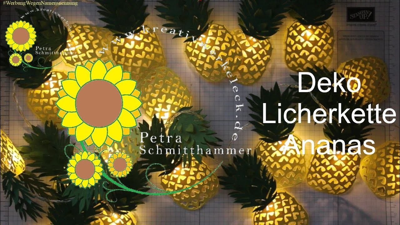 Deko Lichterkette Ananas
