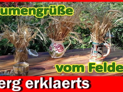 Der Blumenstrauß vom Feld Deko  schnell - einfach - gut DIY Tutorial No. 354