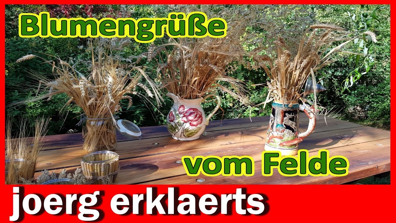 Der Blumenstrauß vom Feld Deko  schnell - einfach - gut DIY Tutorial No. 354