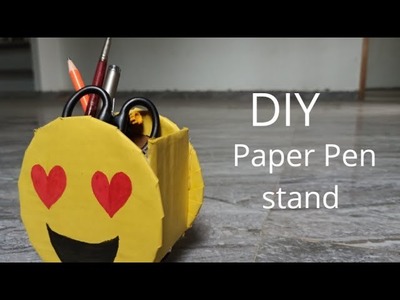 DIY.handmade Pen stand.paper pen stand tutorial.easy simple pen stand handmade.cardboard pen stand