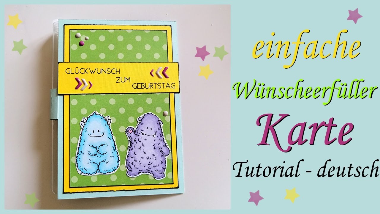 Einfache Wünscheerfüller Karte | Tutorial - deutsch