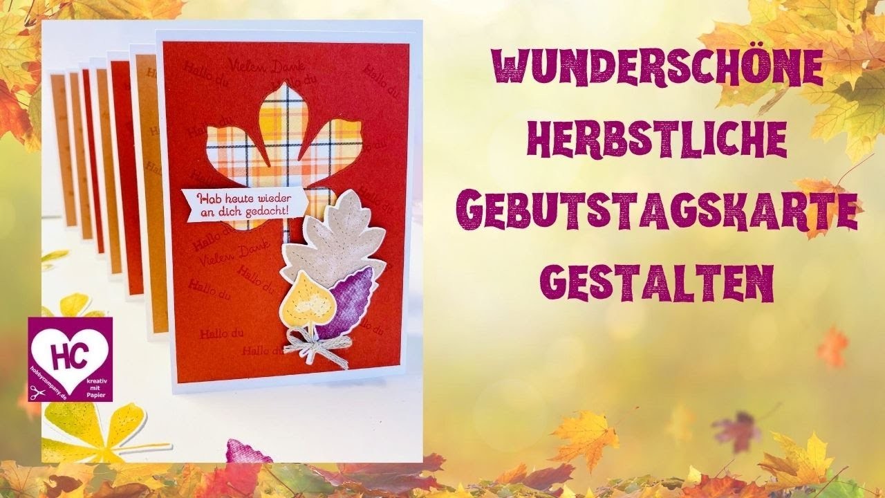 Geburtstagskarte gestalten mit dem Stempelset "Wunderbare Blätter" von Stampin`UP!