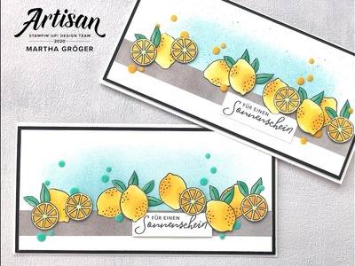 ???? Grusskarte für den Sommer mit Zitronen I DIY I Stampin' Up!