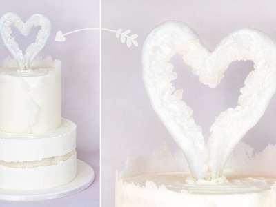 Herz aus Isomalt | Cake Topper aus Zucker