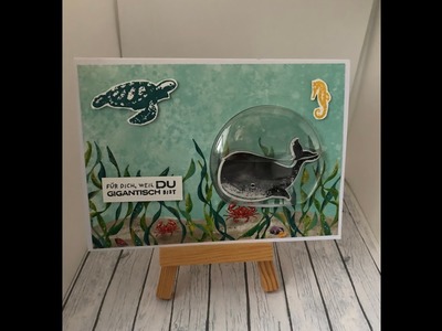Karte mit dem Stempelset Fantastfisch. mit Produkten von Stampin' up!