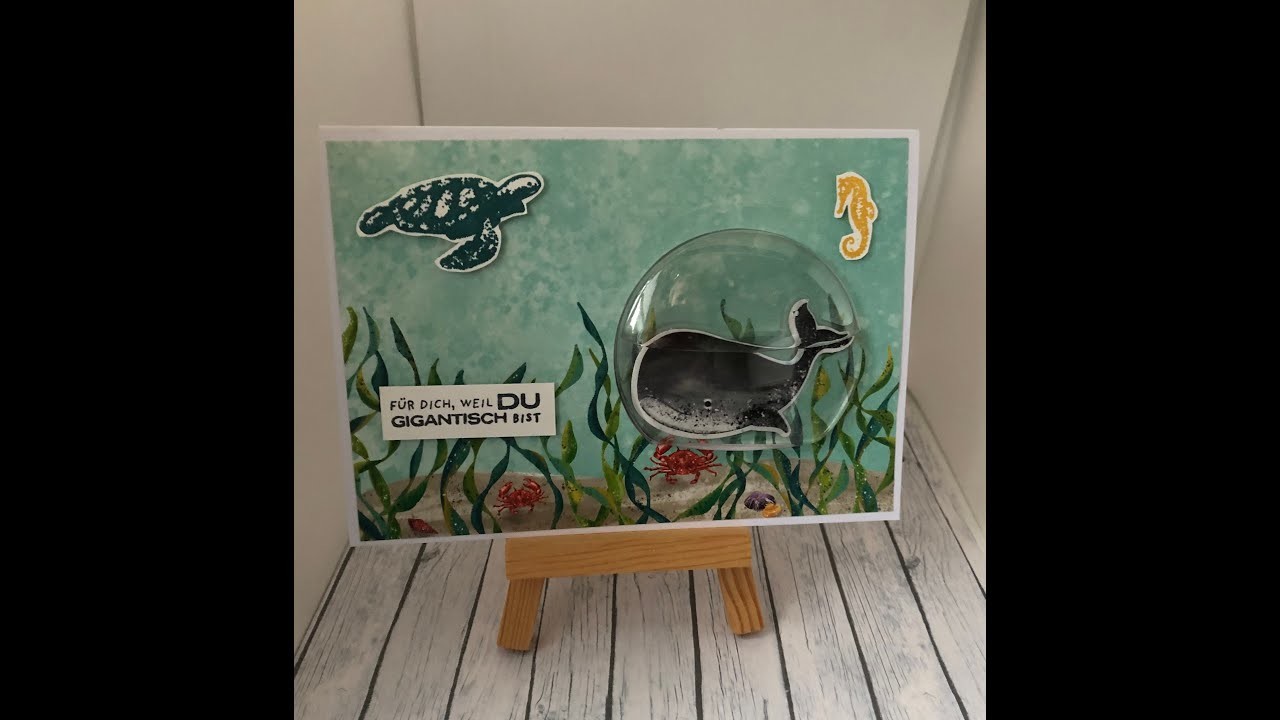 Karte mit dem Stempelset Fantastfisch. mit Produkten von Stampin' up!