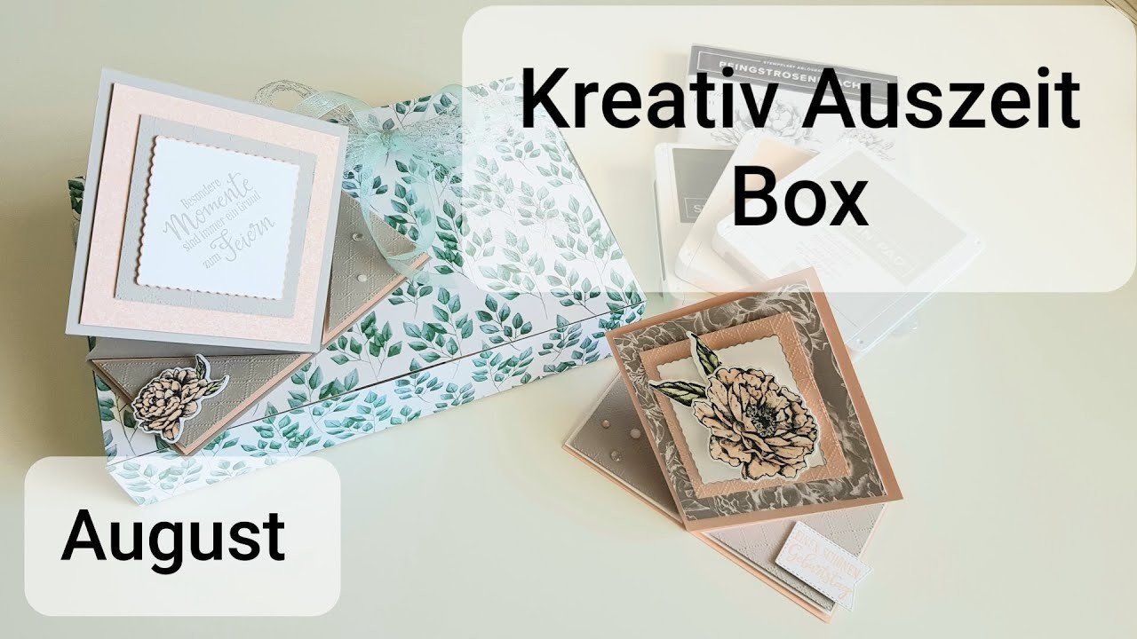 "Kreativ-Auszeit" Box im August 2020 mit Produkten von Stampin`Up!