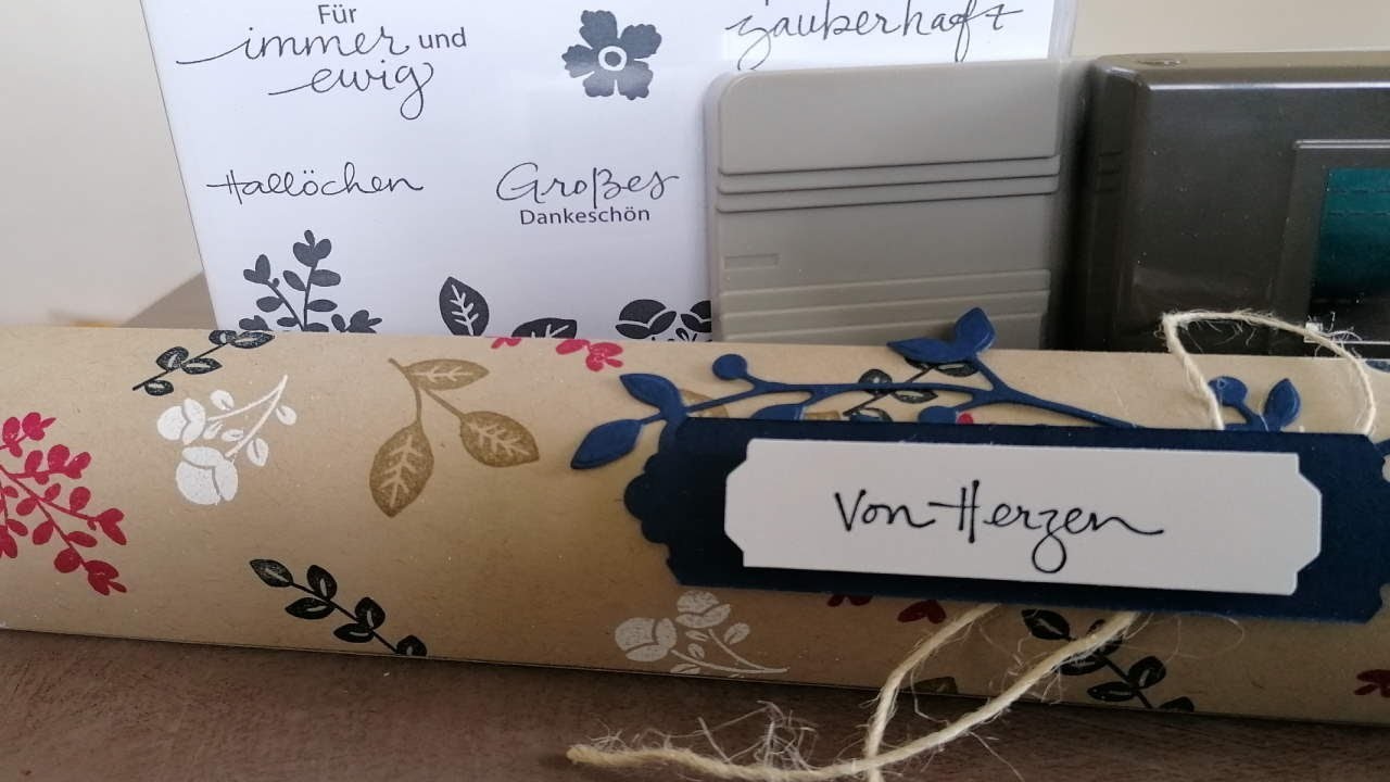 Lange Pillowbox, Stampin`up! Zauberhafte Grüsse