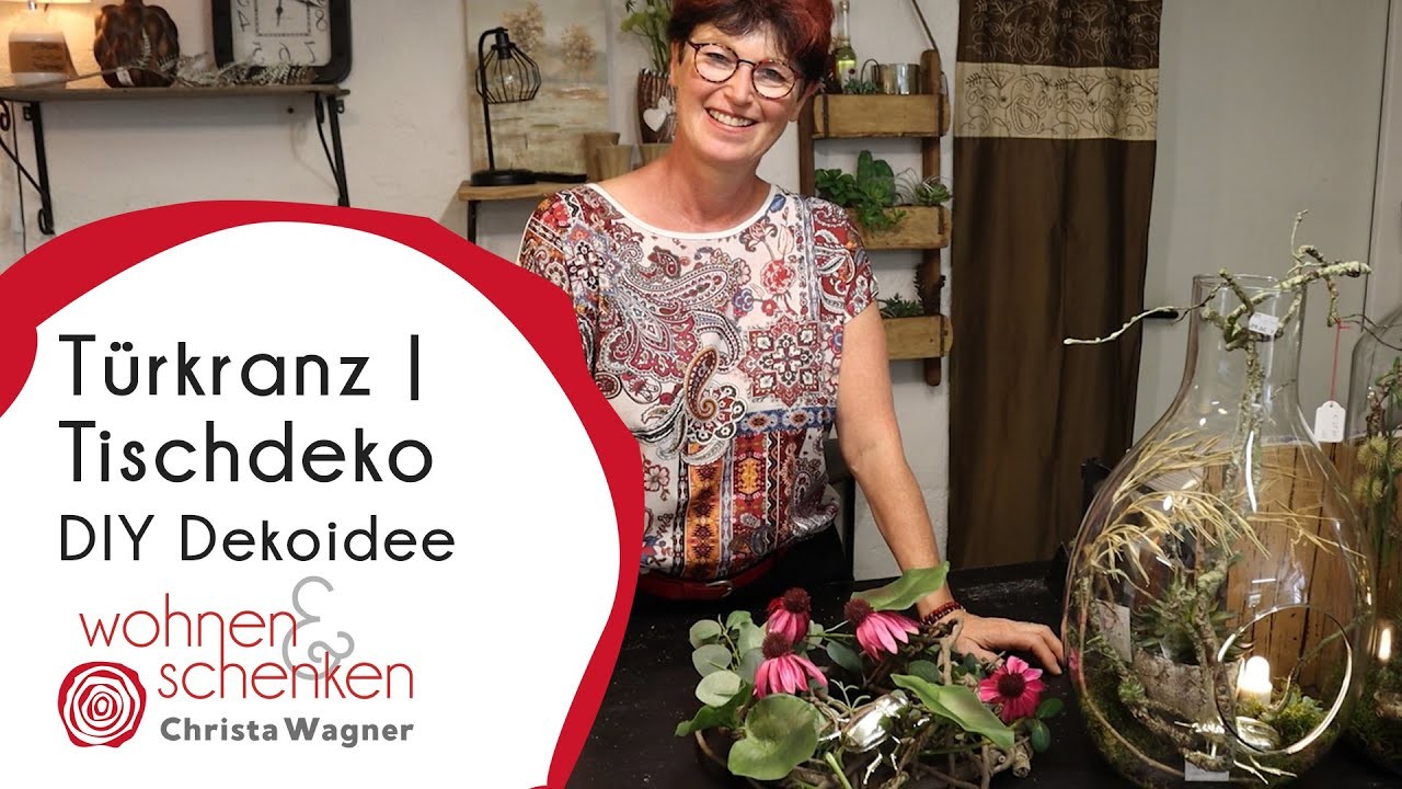 Türkranz oder Tischdeko für den Sommer | DIY Dekoidee von Wohnen & Schenken - Christa Wagner