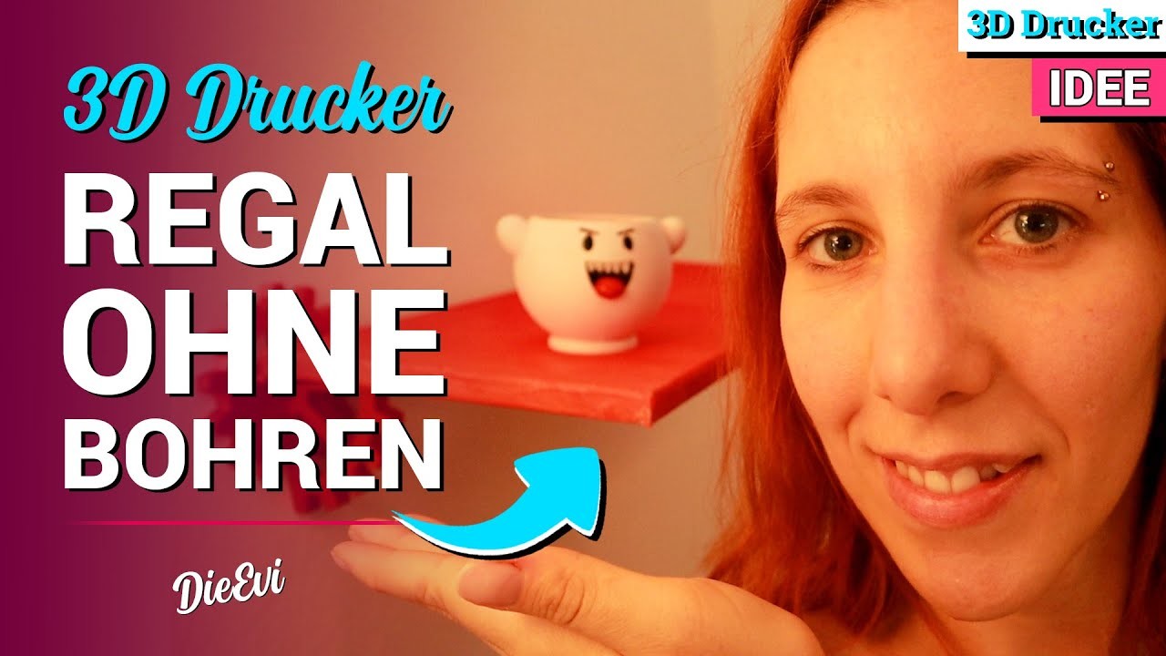 ???? 3D Drucker Idee: REGAL OHNE BOHREN - Simpler Trick Mit Tinkercad