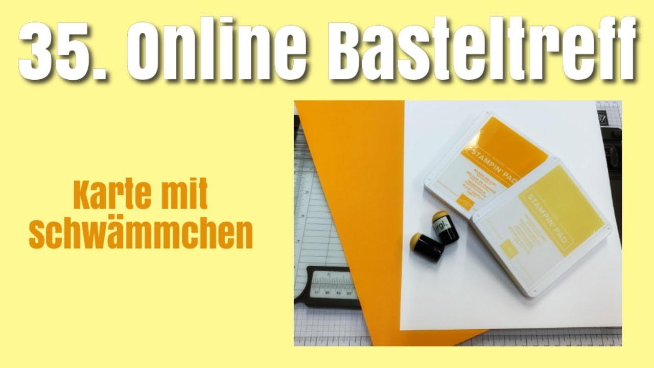 Basteln mit Schwämmchen - DIY Karte mit Stampin Up! Produkten