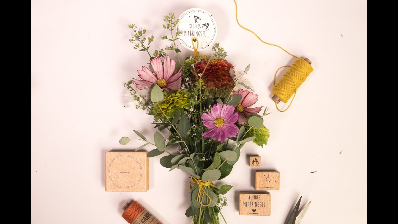 DIY Stamping Tutorial - Kleines Mitbringsel Blumenstrauß
