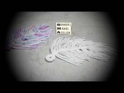 Feder häkeln Feder DIY Feder basteln Feder Lesezeichen | Linkshänder