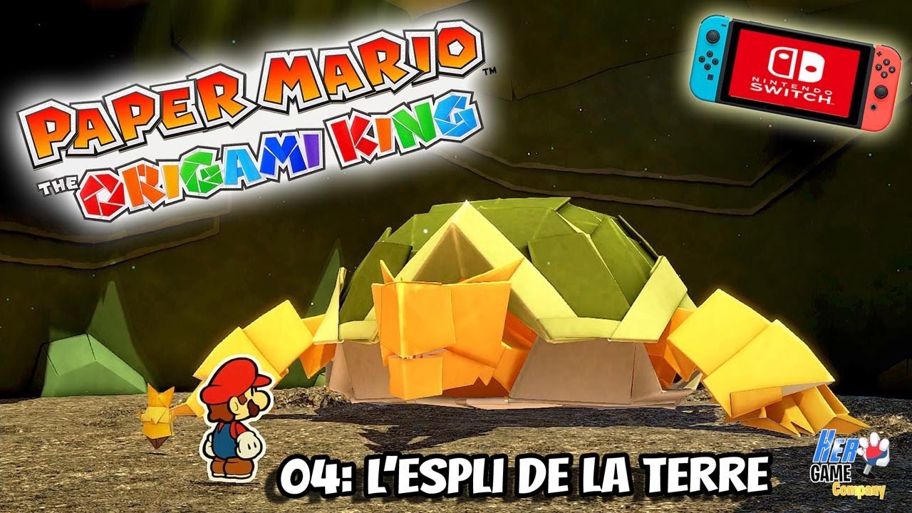 PAPER MARIO ORIGAMI KING 04 L'Espli de la Terre Premier Boss Gameplay Français Nintendo Switch