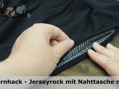 Patternhack - PiexSu Facil Rock mit unsichtbaren Nahttaschen nähen