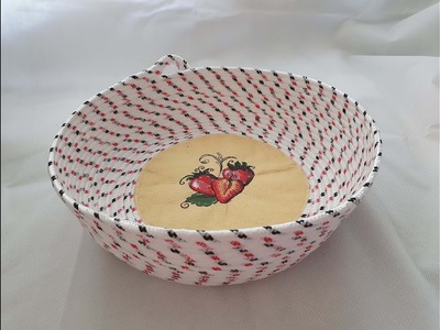 Rope Bowl Seilkorb Korb aus Seil Körbchen mit Stickdatei von Cyncopia