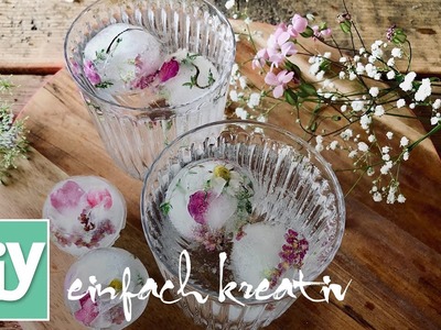 Sommerliche Blumeneiswürfel | DIY einfach kreativ