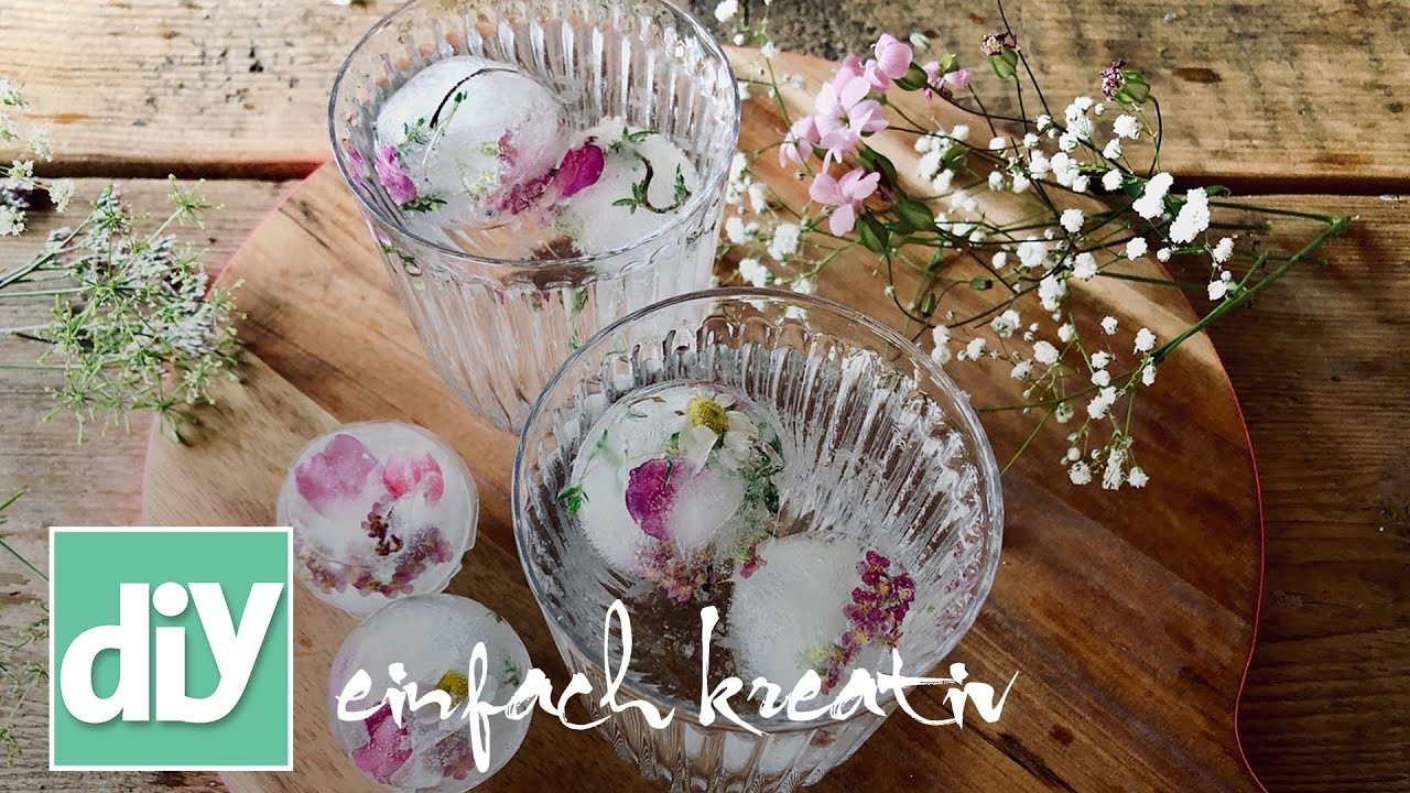 Sommerliche Blumeneiswürfel | DIY einfach kreativ