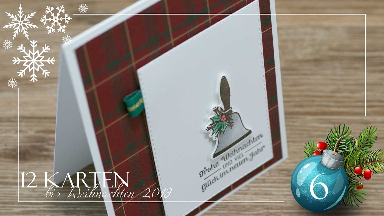 12 Karten bis Weihnachten 2019 | Karte 6 | Bells are ringing | Meine SWAPs für OnStage in Dortmund