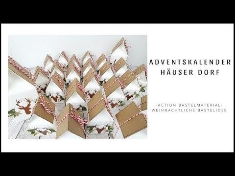 Adventskalender Häuser Dorf ~ Action Bastelmaterial