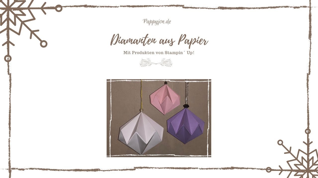Anleitung | Papier-Diamanten | DIY | Pappyjon.de