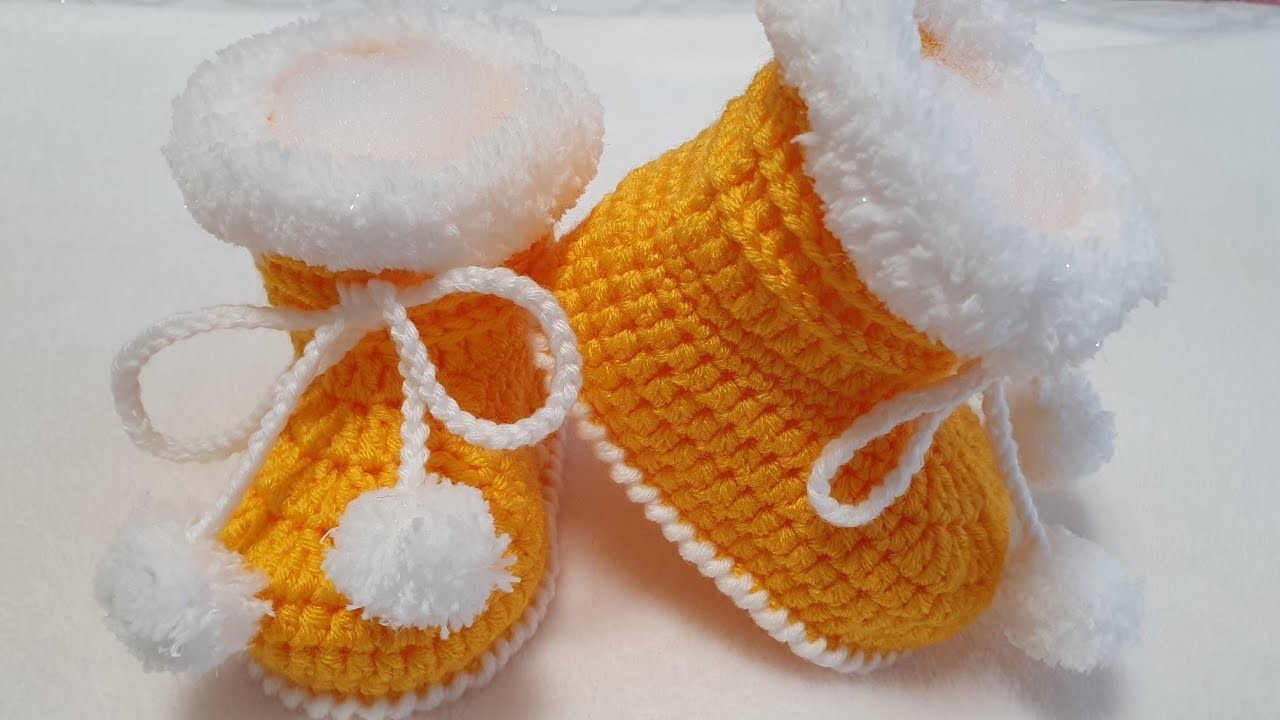 Baby Stiefel Häkeln Suiço ☃️ 0 - 6 Monate
