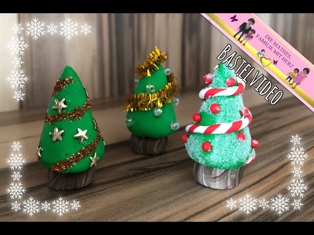 Bastelideen für Playmobil - Weihnachtsbäume aus Fimo.Polymer Clay - Neues Video Familie Mathes