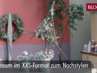 Christbaum im XXS-Format zum Nachstylen | DIY Weihnachtsdeko | winter decoration | BLOOM’s Floristik