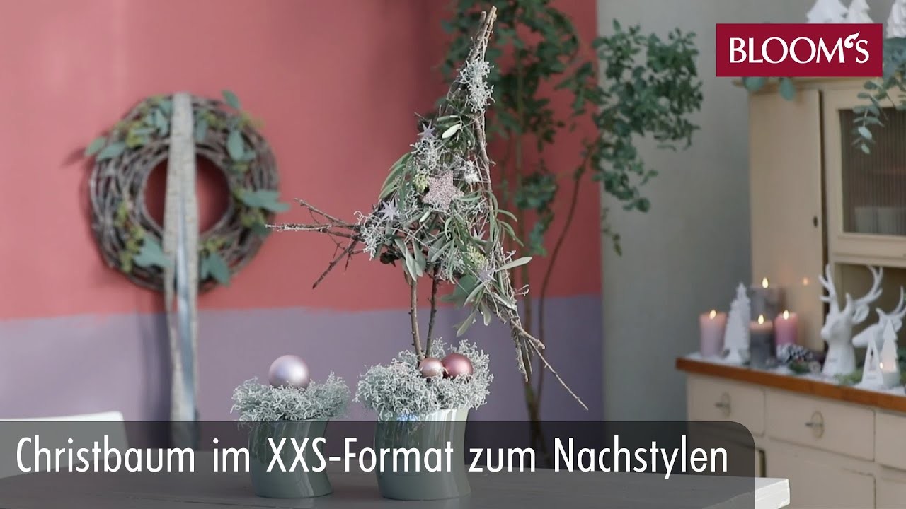 Christbaum im XXS-Format zum Nachstylen | DIY Weihnachtsdeko | winter decoration | BLOOM’s Floristik