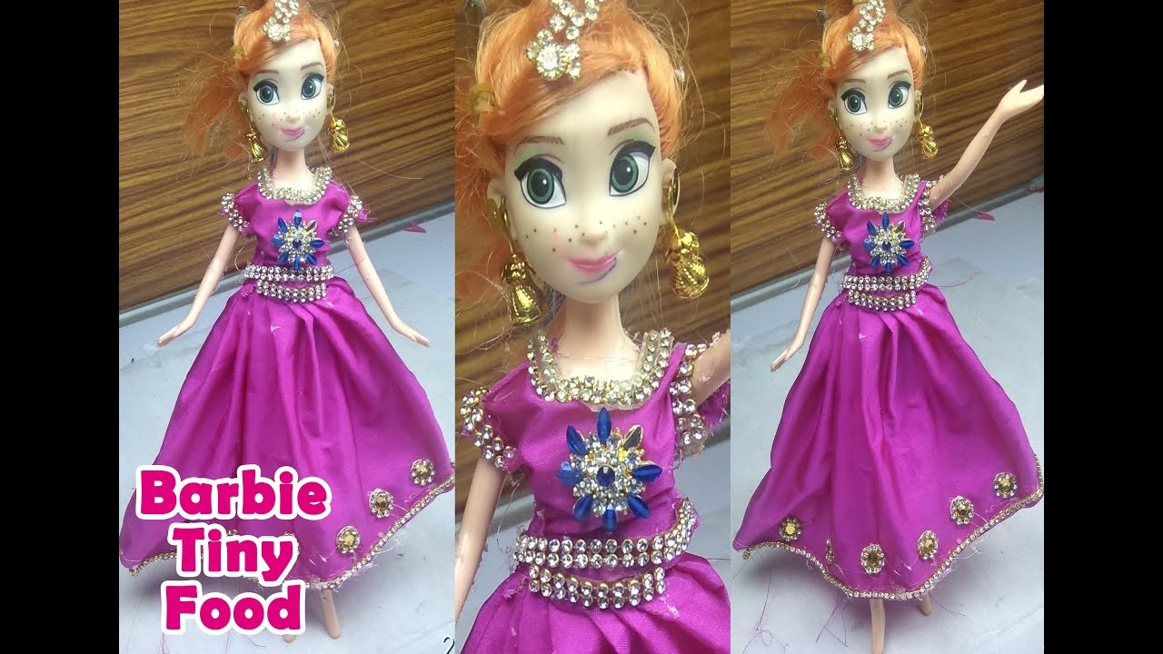 DIY Barbie Lehenga Making | Indian Barbie Doll Dress | Barbie Craft Ideas in India