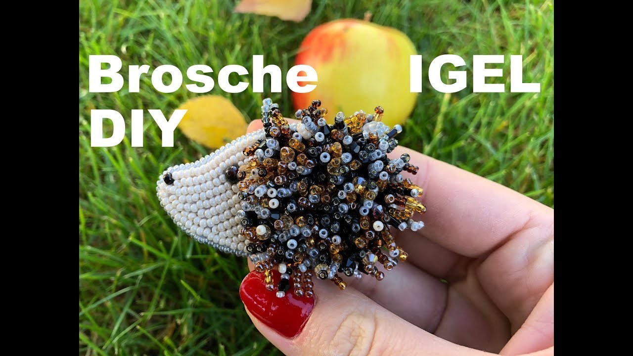 DIY: BROSCHE IGEL. Broschen aus Perlen