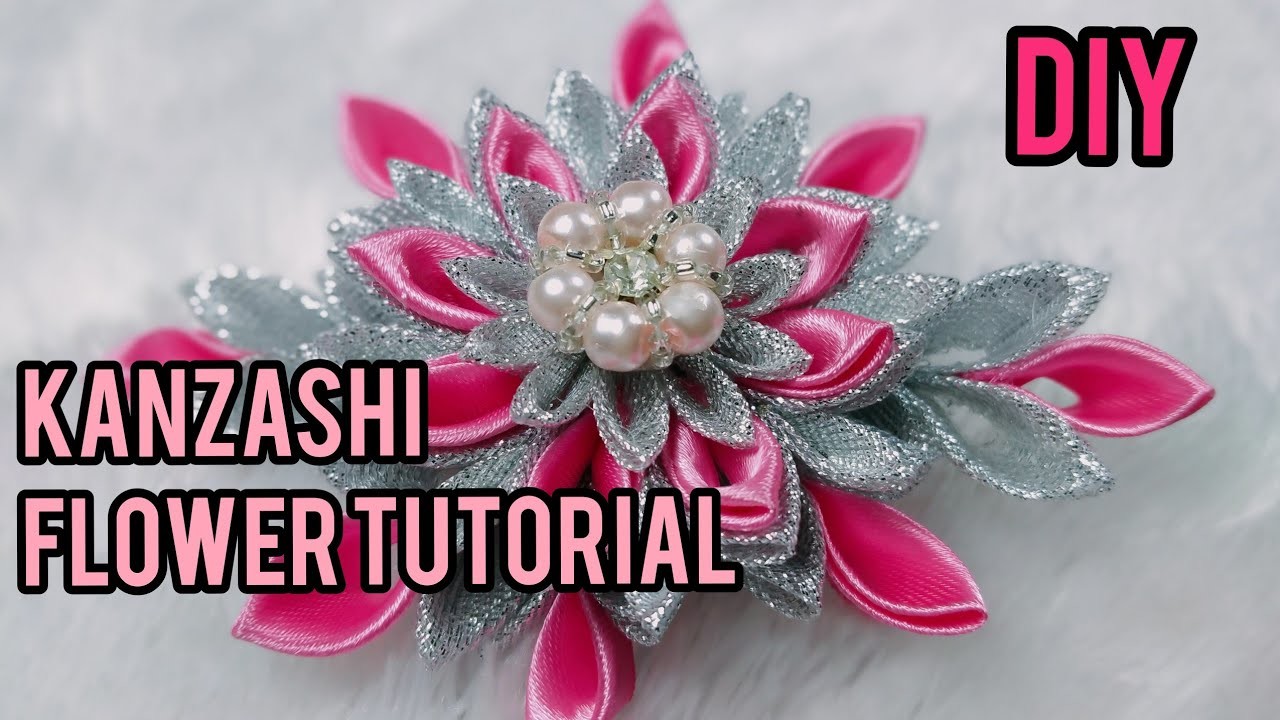 DIY Kanzashi Flower || Kanzashi Tutorial