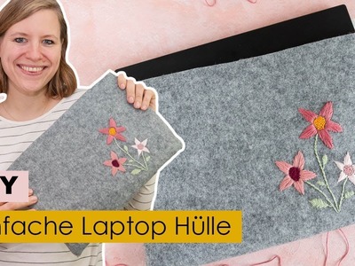 Einfache Laptop Hülle selber machen | ???? DIY Geschenk
