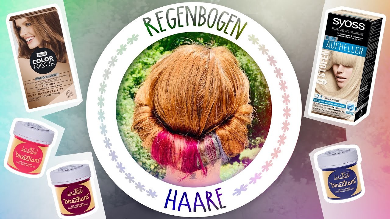 Haare färben mit COLORNIQUE von Balea, SYOSS und DIRECTIONS (Hidden Rainbow)
