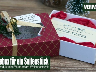 Kleine Schiebebox für ein Seifenstück | Novemberangebot | Wunderbare Weihnachtszeit