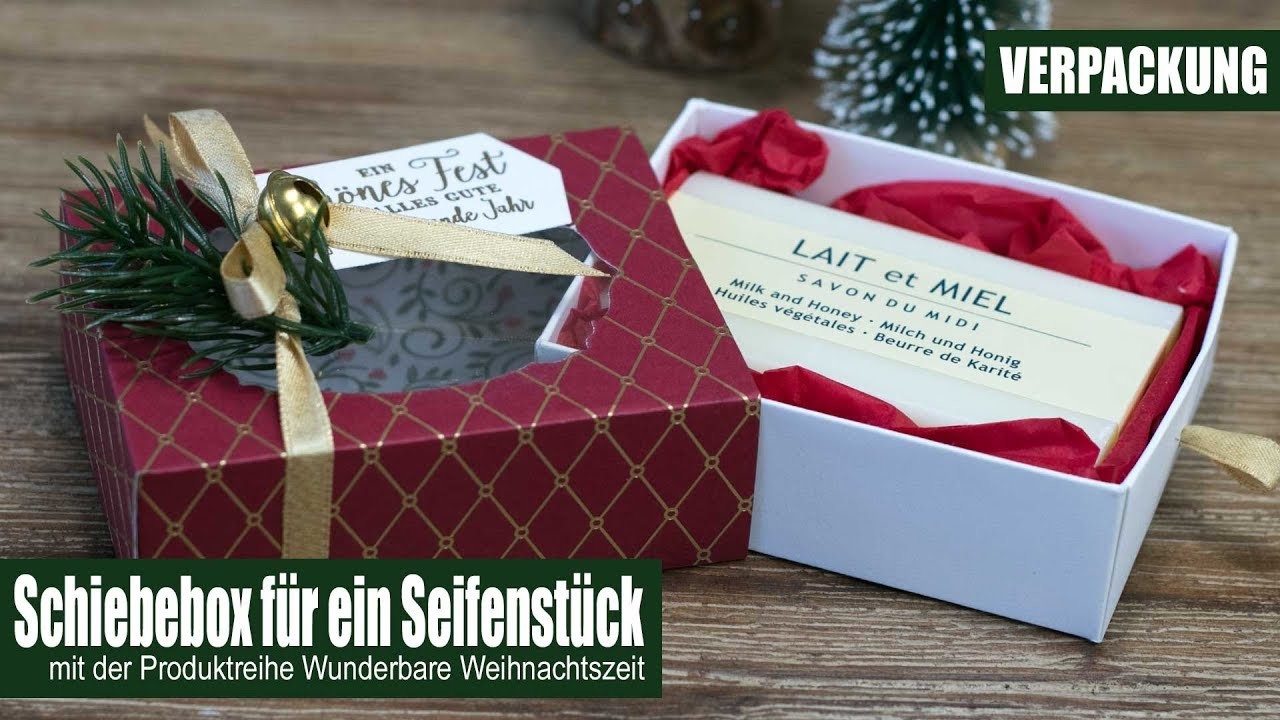 Kleine Schiebebox für ein Seifenstück | Novemberangebot | Wunderbare Weihnachtszeit