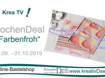 KreaTV! Wochendeal "Farbenfroh" | DIY: Einsteckkarte mit Rasierschaum | #KreativDsein | Werbung